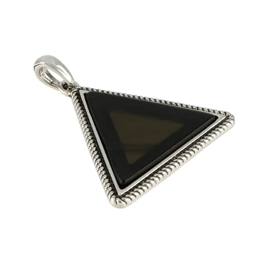 Black Metal Triangle Pendant by Bead Landing&#x2122;